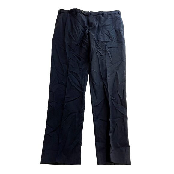 PT Torino PT01 Traveller Slim Fit Performance Wool Trousers in Navy - Picture 1 of 5
